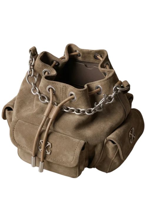 DUMBO.B BUCKET BAG SUEDE OFF-WHITE | OWMY002S26LEA00160006000 BROWN